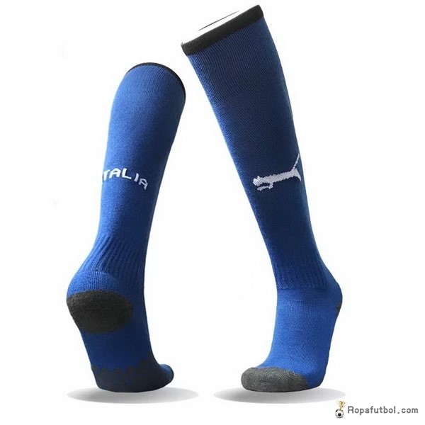 Calcetines Italia Replica Primera Ropa 2018 Azul